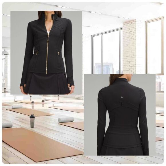 Lululemon Define Jacket Nulu black gold size 8 NWT - Picture 8 of 8